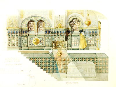 Entwurf für das Lapin-Familiengewölbe im Danilov-Kloster, Moskau von Fyodor Shekhtel