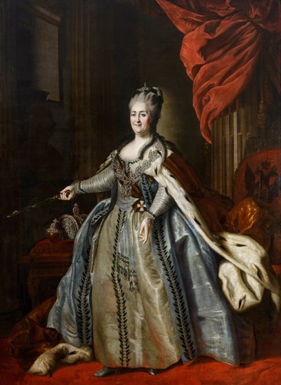 Porträt von Kaiserin Katharina II von Fyodor Stepanovich Rotokov