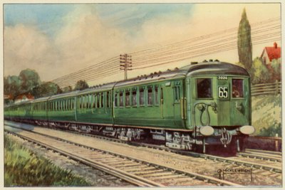 Die Southern Railway, Elektrischer Express von London Bridge nach Eastbourne von G.P. Micklewright