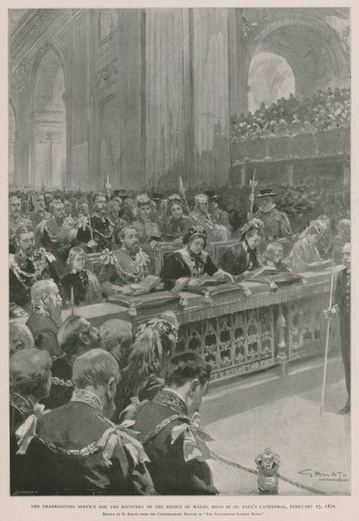 Dankgottesdienst für die Genesung des Prinzen von Wales von einer Krankheit, St. Paul