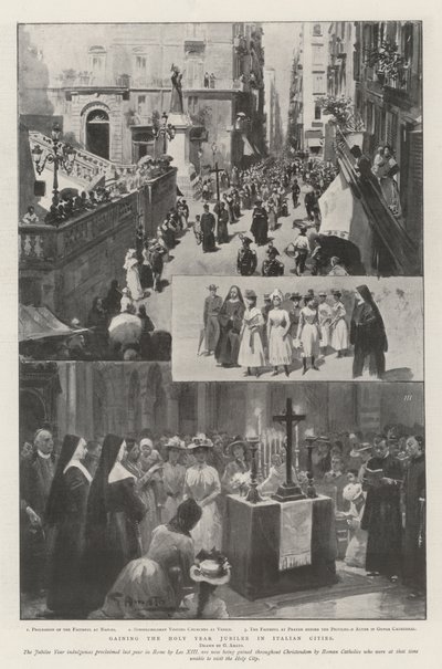Erlangung des Heiligen Jahres Jubiläum in italienischen Städten von G.S. Amato