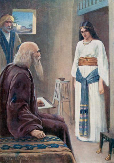 „Siehe, du hast dich um uns mit all dieser Sorgfalt gekümmert“, 2. Könige IV 13 von G. Grenville Manton