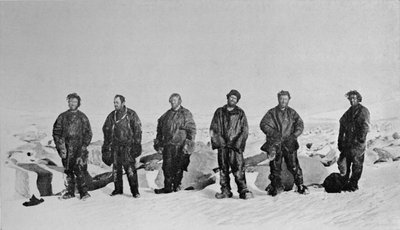 Gruppe nach dem Winter im Iglu, 1912, 1913 von G. Murray Levick
