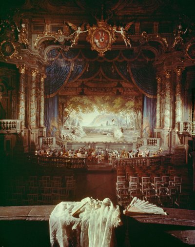 Blick aus einer Loge im Markgräflichen Opernhaus von G. and Carlo Galli Bibiena