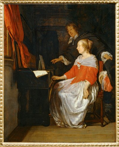 Die Virginalstunde von Gabriel (attr. to) Metsu