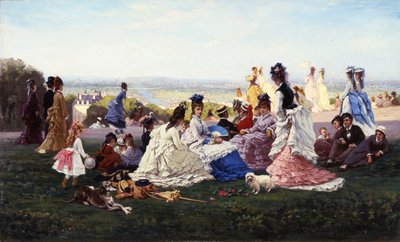 Sonntag in Bellevue, 1874 von Gabriel Amable de Lafoulhouze