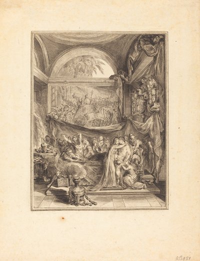 Der Tod des Germanicus von Gabriel Jacques de Saint Aubin