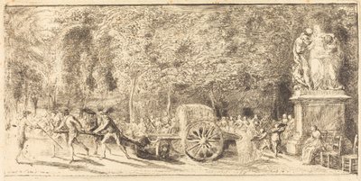Das Bewässerungsfass [obere Hälfte] von Gabriel Jacques de Saint Aubin