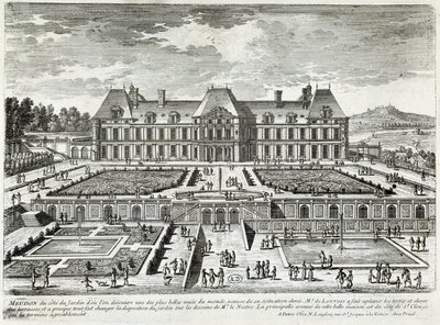 Ansicht des Schlosses von Meudon - von Perelle, Ende des 17. Jahrhunderts von Gabriel Perelle