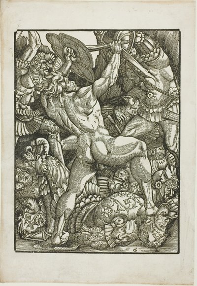 Herkules und die Riesen, aus Szenen aus dem Leben des Herkules von Gabriel Salmon