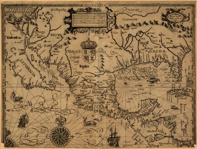 Nova et rece terraum et regnorum Californae, nouae Hispaiae Mexicanae, et Peruviae von Gabriel Tatton