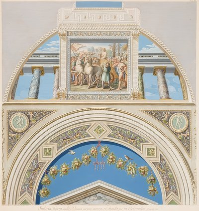 Lünette und Gewölbefeld mit Triumph Davids von Gaetano Savorelli