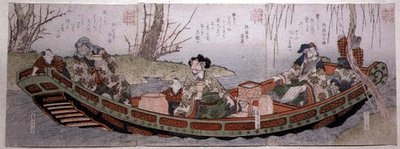 Sendai-Gruppe Triptychon: Drei Helden des Königreichs Shu, ca. 1818-30 von Gakutei Harunobu