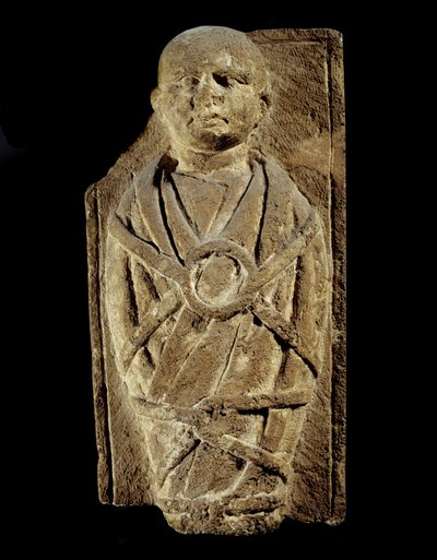 Gallorömische Kunst: Ex-Voto, Darstellung eines eingewickelten Kindes von Gallo Roman Gallo Roman