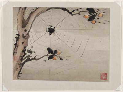 Fingerpainting, aus einem Album von zehn von Gao Qipei