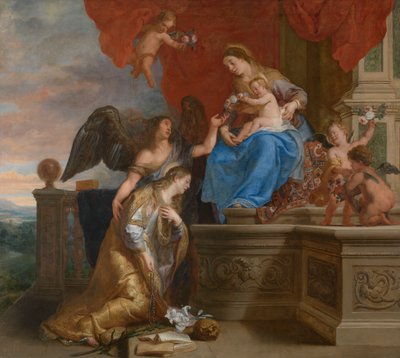 Die Krönung der heiligen Rosalia von Gaspar De Crayer