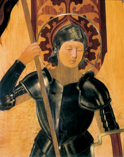 Heiliger Georg (Detail) von Gaspar Homar i Mesquida