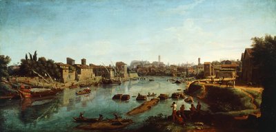 Ansicht des Tibers von Gaspar van Wittel