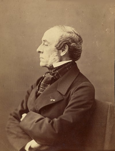 Porträt von Ernest Legouvé 1807-1903, 1861-1869 von Gaspard Félix Nadar