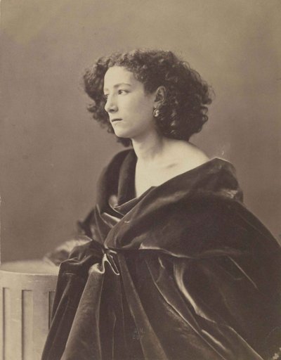 Porträt von Sarah Bernhardt 1844-1923, 1864 von Nadar