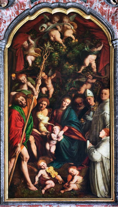 Madonna mit Heiligen oder Madonna der Orangen von Gaudenzio Ferrari