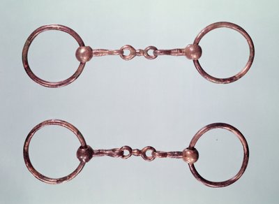 Pferdegebisse, aus La Gorge-Meillet, Tene I (ca. 475-0 v. Chr.) von Gaulish