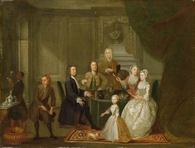Gruppenporträt, wahrscheinlich der Familie Raikes, ca. 1730-32 von Gawen Hamilton