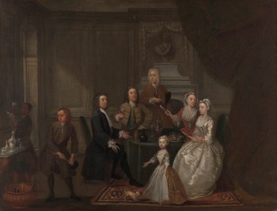 Gruppenporträt, wahrscheinlich der Familie Raikes von Gawen Hamilton