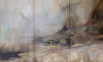 Nebelige abstrakte Landschaft von Gemma Bardot