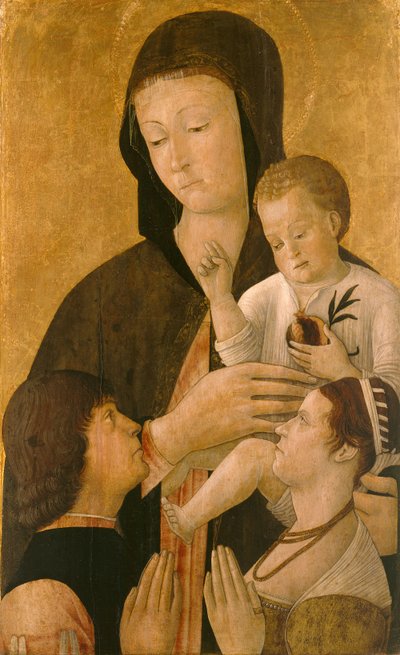 Maria mit dem Kind und einem Stifterpaar von Gentile Bellini