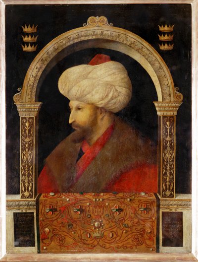 Sultan Mehmet II. Fahti, der Eroberer, der Sultan der Eroberung von Konstantinopel von Gentile Bellini