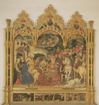 Anbetung der Könige Altarbild, 1423 von Gentile da Fabriano