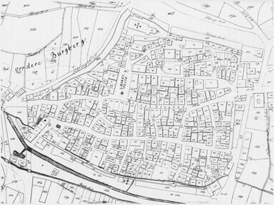 Alte Karte von Weinsberg von Geometer Jehle