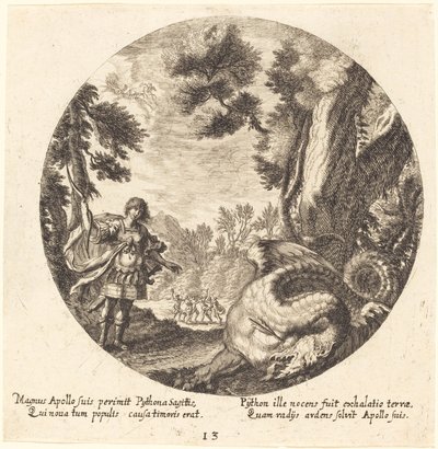 Apollo tötet den Python von Georg Andreas Wolfgang the Elder