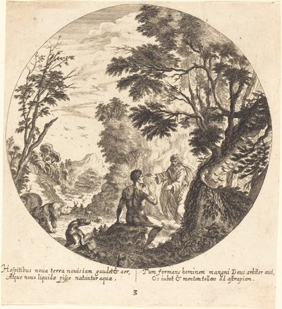 Gott erschafft den Menschen von Georg Andreas Wolfgang the Elder