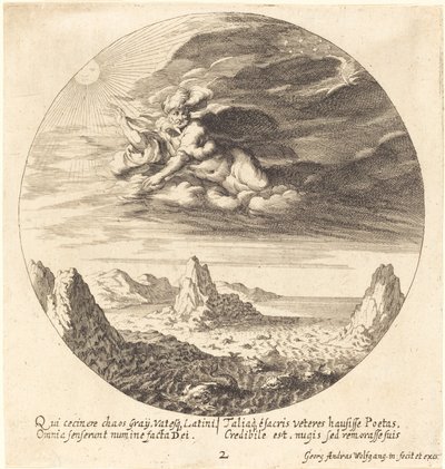 Gott erschafft Ordnung aus dem Chaos von Georg Andreas Wolfgang the Elder