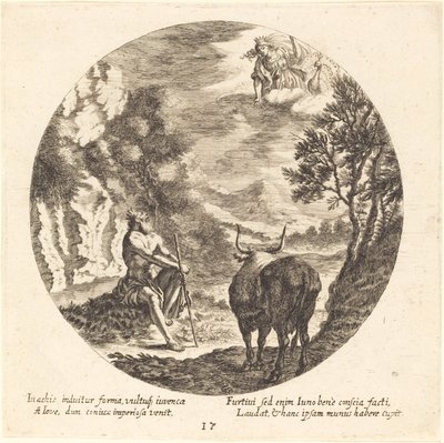 Jupiter verwandelt Io in eine Kuh von Georg Andreas Wolfgang the Elder