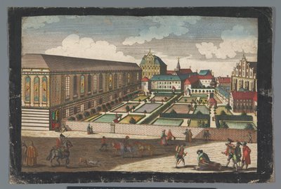 Ansicht des Königspalastes und des Kapuzinerklosters in Breslau von Georg Balthasar Probst (possibly)