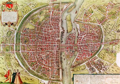 Karte von Paris aus 