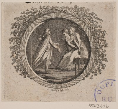 Titelvignette zu S. Richardson: "Miss Clarissa Harlowes Geschichte", fünfter Teil von Georg Christian Schule