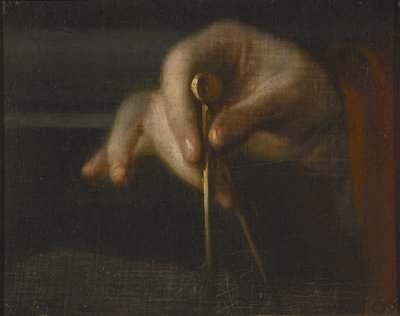 Der Zirkel in der Hand eines Architekten (ca. 1727) von Georg Engelhardt Schröder