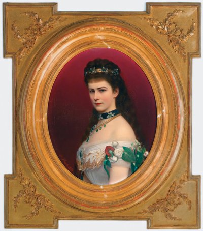 Porträt von Elisabeth von Bayern mit Diadem von Georg Martin Ignaz Raab
