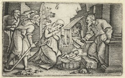 Geburt Christi und Anbetung der Hirten von Georg Pencz