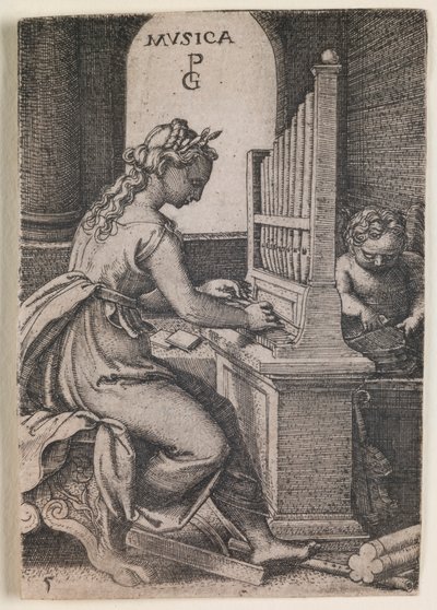 Musica, aus der Serie „Die Freien Künste“ von Georg Pencz