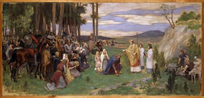 Ansgar predigt das Christentum von Georg Vilhelm Pauli