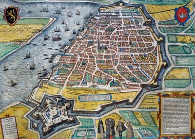 Stadt Antwerpen von Georg Braun and Hogenberg Franz