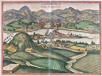 Kostajnica, Kroatien (Gravur) von Georg Braun and Hogenberg Franz