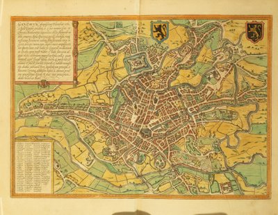Karte von Gent, Gand aus 