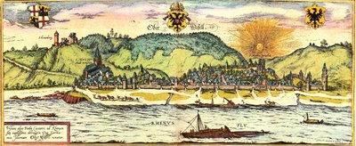 Oberwesel, Deutschland von Georg and Hogenberg Franz (1535 90) Braun