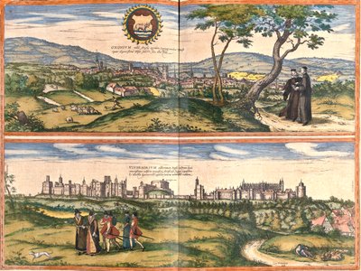 Oxford, Windsor, Schloss, Großbritannien von Georg and Hogenberg Franz (1535 90) Braun
